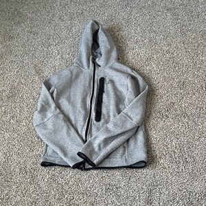 Nike Gray Hoodie with Black Accents